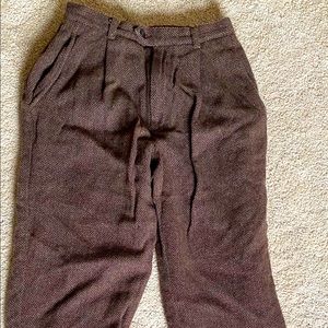 J. Crew size 8 wool pants, brown
